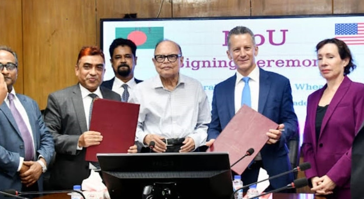 যুক্তরাষ্ট্র থেকে বছরে সাত লাখ টন গম কিনবে বাংলাদেশ