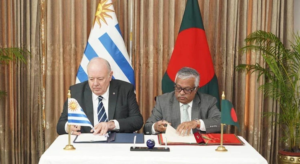 বাংলাদেশ ও উরুগুয়ের মধ্যে দ্বিপক্ষীয় সমঝোতা স্মারক স্বাক্ষরিত