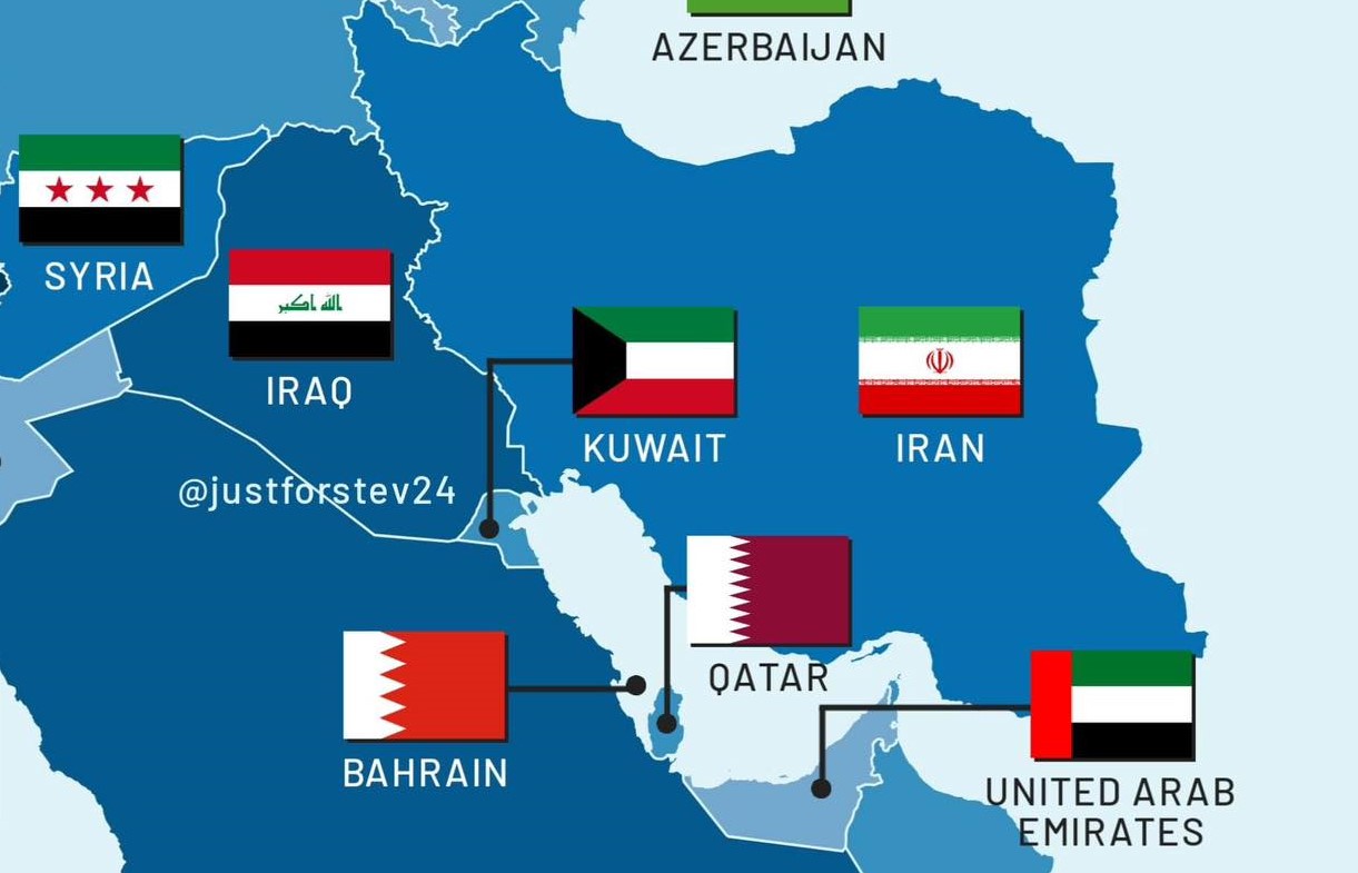 আরব আমিরাত বাহরাইন কুয়েতে মার্কিন সামরিক ঘাঁটিতে  হামলা