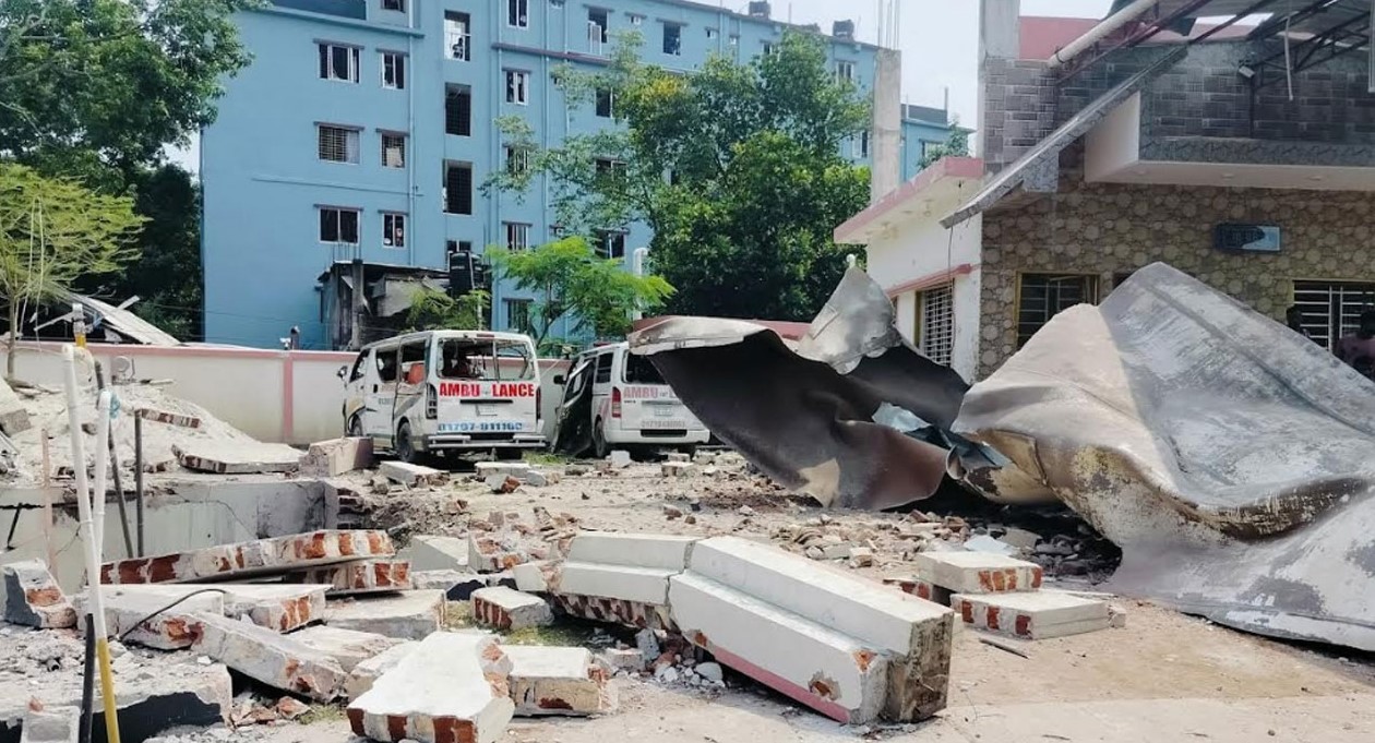 রংপুরে এলপি গ্যাস স্টেশনে বিস্ফোরণে নিহত ১, আহত ২৫