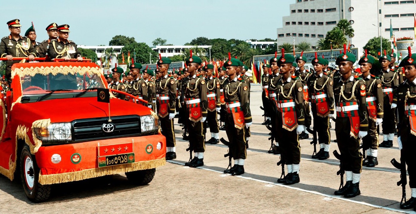 বাংলাদেশ মিলিটারি একাডেমিতে রাষ্ট্রপতি কুচকাওয়াজ অনুষ্ঠিত