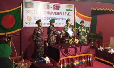 লালমনিরহাটে বিজিবি-বিএসএফ কমান্ডার পর্যায়ে বৈঠক