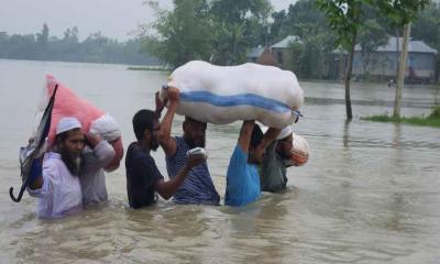 লালমনিরহাটে বানভাসি মানুষের হাহাকার