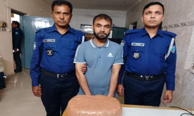 বাঞ্ছারামপুরে ২ কেজি গাঁজাসহ মাদক কারবারি গ্রেপ্তার