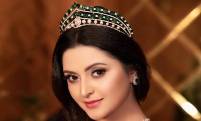 সবুজের মায়ায় জড়ালেন পরীমণি