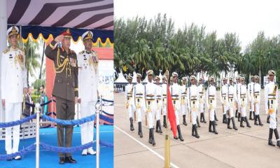 রাষ্ট্রপতি কুচকাওয়াজ পরিদর্শন করলেন সেনাবাহিনী প্রধান